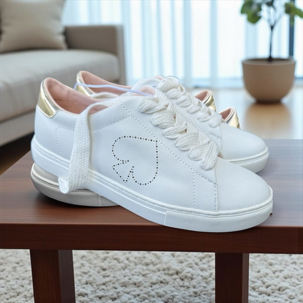 Kate Spade Women's Lace-Up Sneakers White Size 5.5 Casual NEW   CYBER MONDAY $99 - Picture 8 of 9